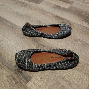 Ladies size 6 vintage gray tweed lucky brand ballet flats